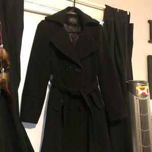 Black pea coat jacket